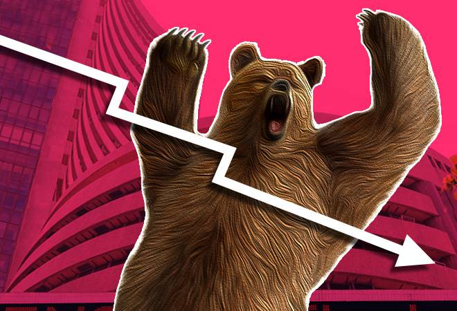 Sensex falls over 350 points, Nifty below 11,000; Tata Motors share price tumbles 29%