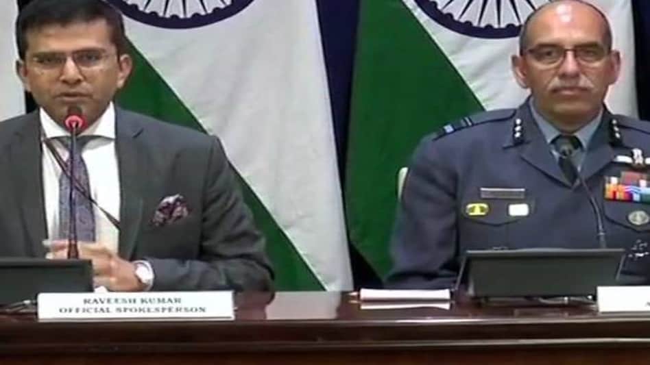 MEA said that one IAF pilot has gone missing after an engagement with Pakistani fighter jets. Photo credit: ANI MEA said that one IAF pilot has gone missing after an engagement with Pakistani fighter jets. Photo credit: ANI