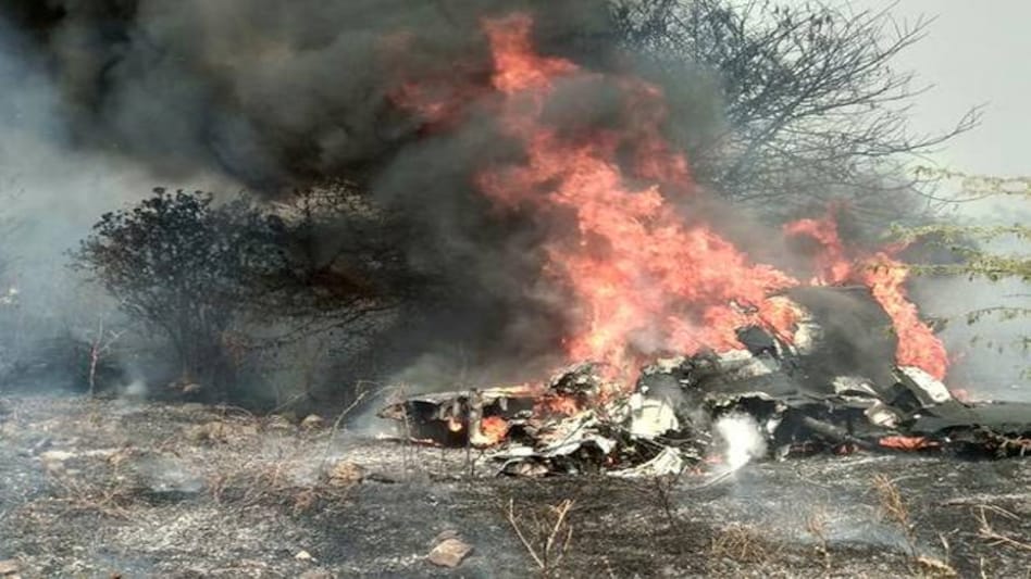 Smoke and fire billow after an Indian Air Force's Mirage 2000 trainer aircraft crashed in Bengaluru on February 1. Photo: Reuters Smoke and fire billow after an Indian Air Force's Mirage 2000 trainer aircraft crashed in Bengaluru on February 1. Photo: Reuters