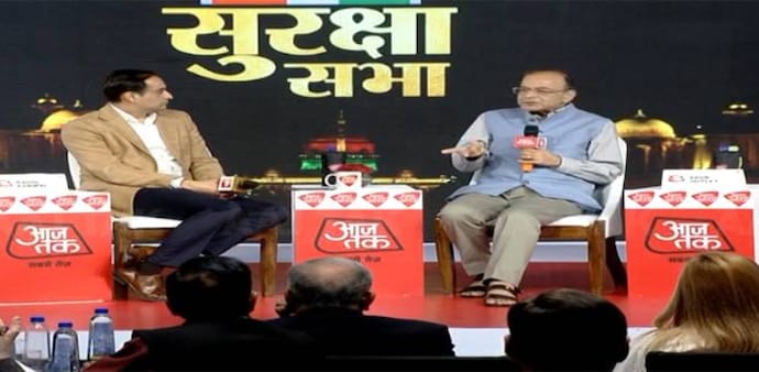 FM Arun Jaitley at the Aaj Tak National Security Summit on Tuesday FM Arun Jaitley at the Aaj Tak National Security Summit on Tuesday