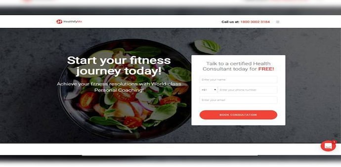 A screenshot of the HealthifyMe desktop website. (Picture only for representative purpose) A screenshot of the HealthifyMe desktop website. (Picture only for representative purpose)