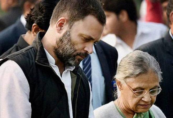 Former Delhi CM Sheila Dikshit on Tuesday hailed the Congress party president Rahul Gandhi's minimum income guarantee scheme / Image Source: India Today Former Delhi CM Sheila Dikshit on Tuesday hailed the Congress party president Rahul Gandhi's minimum income guarantee scheme / Image Source: India Today