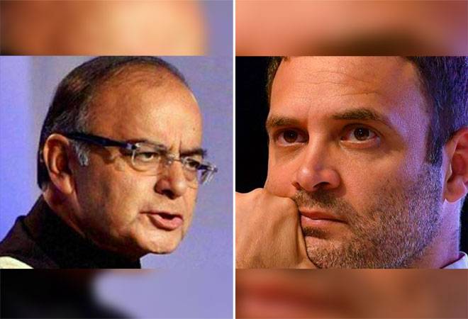 Finance Minister Arun Jaitley Wednesday tore into Congress President Rahul Gandhi and his family over their alleged deals with Finance Minister Arun Jaitley Wednesday tore into Congress President Rahul Gandhi and his family over their alleged deals with