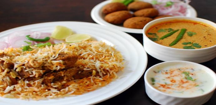 Biryani is increasingly being packaged and delivered like pizza, especially by companies running cloud kitchens or those who may not have dine-in restaurants./ Image Source: Zomato Biryani is increasingly being packaged and delivered like pizza, especially by companies running cloud kitchens or those who may not have dine-in restaurants./ Image Source: Zomato