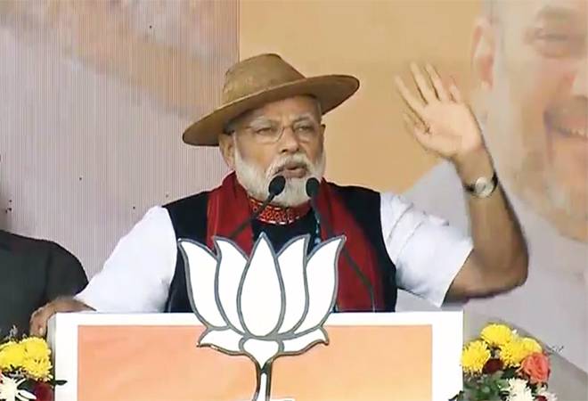 PM Narendra Modi criticised Congress' promise to overturn the sedition law it made in its manifesto for the 2019 Lok Sabha election. Photo credit: BJP/Twitter PM Narendra Modi criticised Congress' promise to overturn the sedition law it made in its manifesto for the 2019 Lok Sabha election. Photo credit: BJP/Twitter