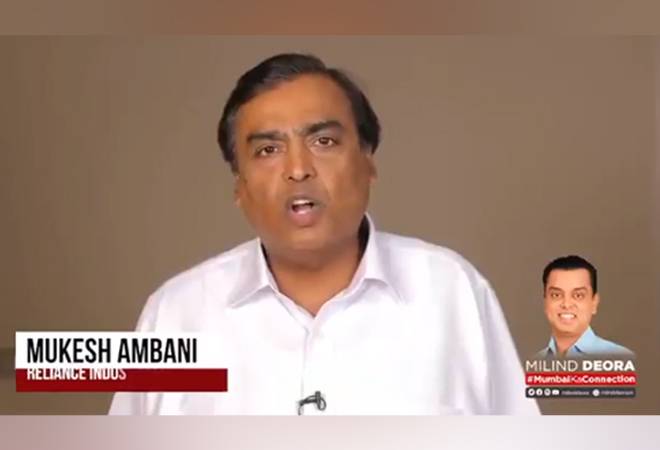 Mukesh Ambani,Uday Kotak expressed their support for Milind Deora who is contesting from the South Mumbai Lok Sabha seat. A screengrab from the video Deora posted. Mukesh Ambani,Uday Kotak expressed their support for Milind Deora who is contesting from the South Mumbai Lok Sabha seat. A screengrab from the video Deora posted.