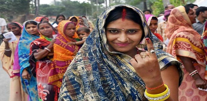 Lok Sabha polls 2019: Total 12.83 crore voters exercised their franchise in phase 4 election today. Photo: PTI Lok Sabha polls 2019: Total 12.83 crore voters exercised their franchise in phase 4 election today. Photo: PTI