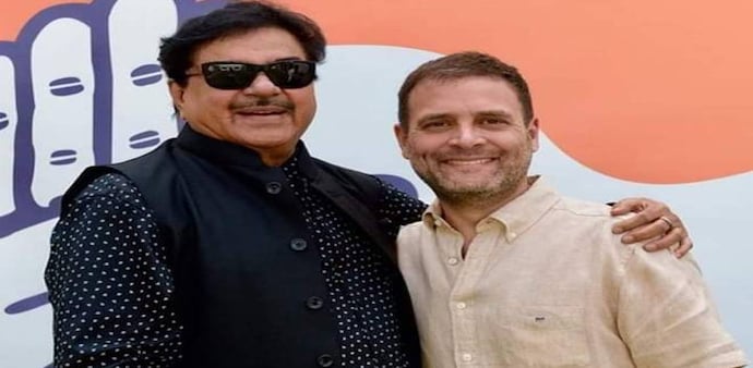 Shatrughan Sinha joined Rahul Gandhi's Congress party. Shatrughan Sinha joined Rahul Gandhi's Congress party.