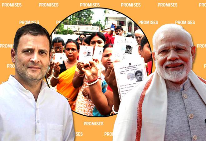 Lok Sabha Eelctions 2019: Congress, BJP manifestos on women voters Lok Sabha Eelctions 2019: Congress, BJP manifestos on women voters