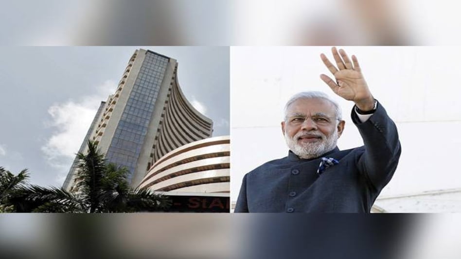BSE building (left), Prime Minister Narendra Modi BSE building (left), Prime Minister Narendra Modi
