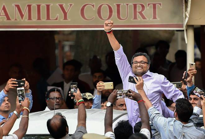 Lok Sabha election results 2019: Sivaganga is Karti's father and former finance minister P Chidambaram's stronghold from where the senior Congress leader was elected to Lok Sabha a record seven times -- 1984, 1989, 1991,1996, 1998, 2004 and 2009. Lok Sabha election results 2019: Sivaganga is Karti's father and former finance minister P Chidambaram's stronghold from where the senior Congress leader was elected to Lok Sabha a record seven times -- 1984, 1989, 1991,1996, 1998, 2004 and 2009.