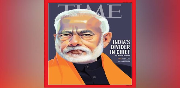 PM Modi on TIME magazine's latest cover. PM Modi on TIME magazine's latest cover.