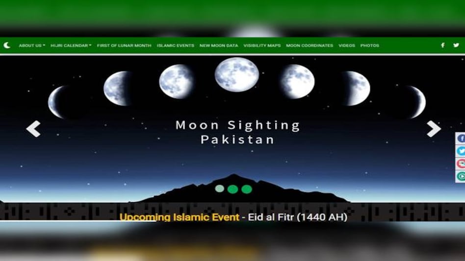 The website features sections such as Islamic calendar for the next five years, a day-to-day lunar calendar against dates from the Gregorian calendar, and the dates on which the first day of every lunar month will fall The website features sections such as Islamic calendar for the next five years, a day-to-day lunar calendar against dates from the Gregorian calendar, and the dates on which the first day of every lunar month will fall