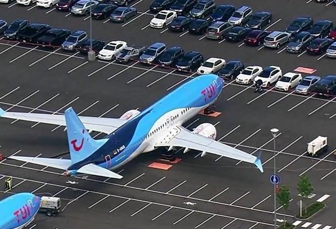Boeing 737 MAX parked Boeing 737 MAX parked