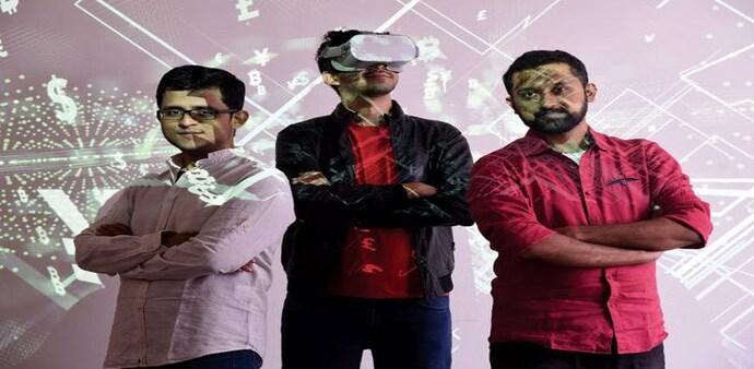 (From left) Sai Krishna V.K., Akash Kuttappa and Ajay P.V. / Photograph by Lantern Camera (From left) Sai Krishna V.K., Akash Kuttappa and Ajay P.V. / Photograph by Lantern Camera