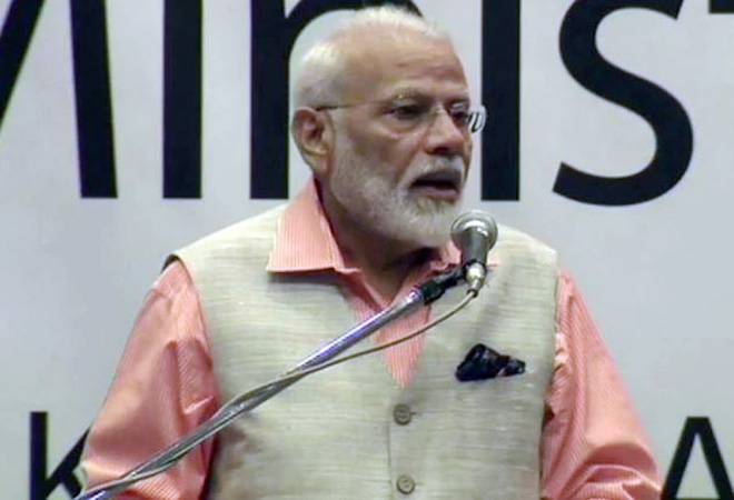 Slogans of "Bharat Mata Ki Jai" and "Vande Mataram" were also raised at the community event after PM Modi was done with his speech Slogans of "Bharat Mata Ki Jai" and "Vande Mataram" were also raised at the community event after PM Modi was done with his speech