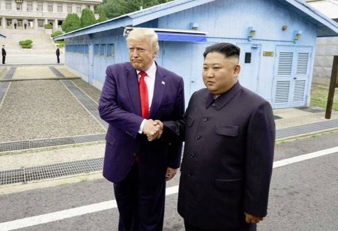 Trump 1st US President to set foot in North Korea; breifly crosses DMZ while meeting Kim