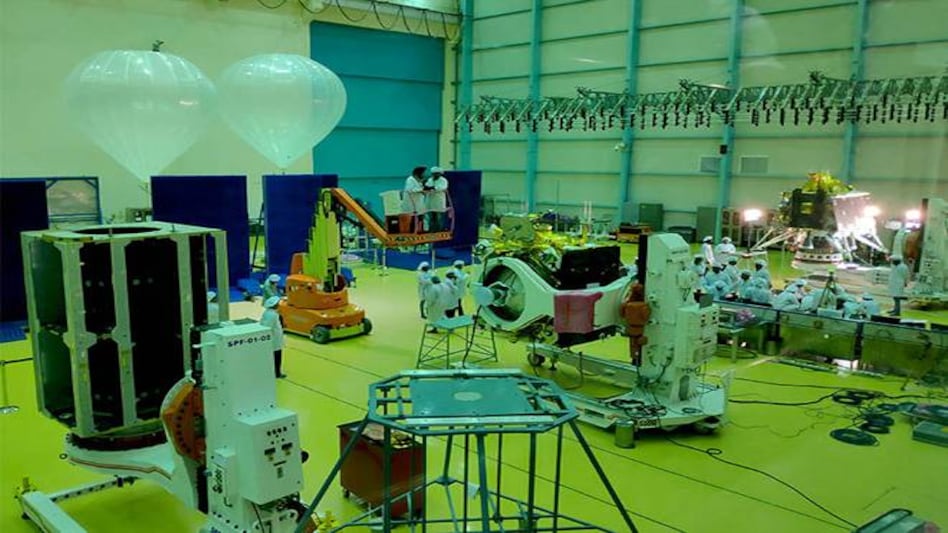 ISRO scientists work on various modules of lunar mission Chandrayaan-2 at ISRO Satellite Integration and Test Establishment (ISITE) in Bengaluru. (Photo: Reuters) ISRO scientists work on various modules of lunar mission Chandrayaan-2 at ISRO Satellite Integration and Test Establishment (ISITE) in Bengaluru. (Photo: Reuters)