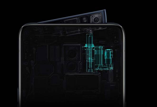 Reno phones have a wedge-shaped pop-up camera Reno phones have a wedge-shaped pop-up camera