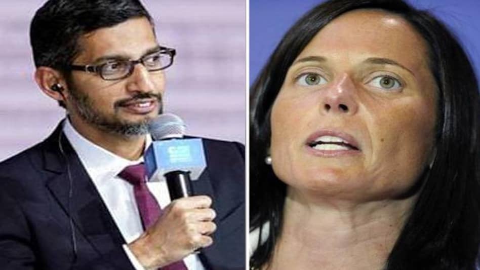 India-born Google CEO Sundar Pichai (Left) and Nasdaq President Adena Friedman (Right/Reuters Pic) to receive 2019 Global Leadership Award India-born Google CEO Sundar Pichai (Left) and Nasdaq President Adena Friedman (Right/Reuters Pic) to receive 2019 Global Leadership Award