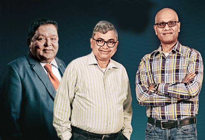 From Left- A.M. Naik, Group Chairman, L&T; Krishnakumar Natarajan and Rostow Ravanan, Co-founders of Mindtree / Photograph by Lantern Camera From Left- A.M. Naik, Group Chairman, L&T; Krishnakumar Natarajan and Rostow Ravanan, Co-founders of Mindtree / Photograph by Lantern Camera