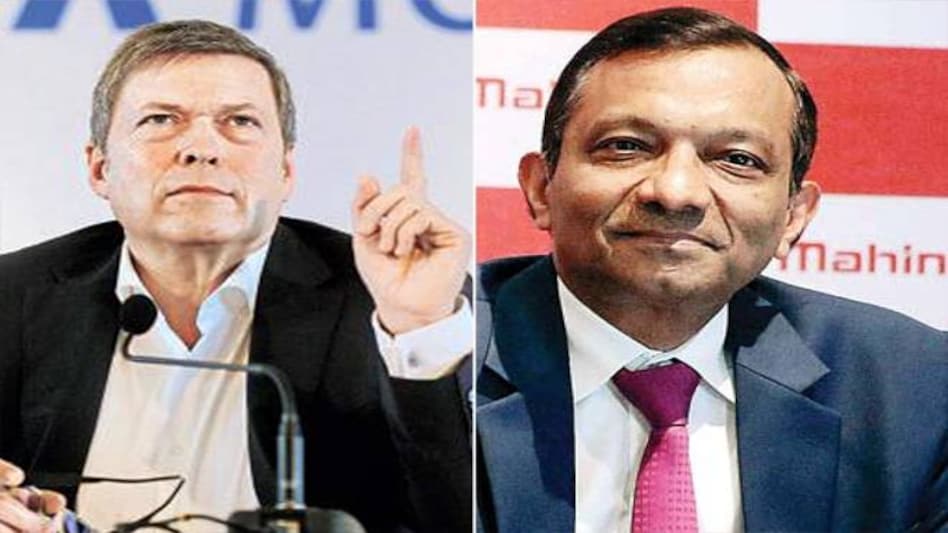 Tata Motors MD Guenter Butschek and Mahindra and Mahindra MD Pawan Goenka Tata Motors MD Guenter Butschek and Mahindra and Mahindra MD Pawan Goenka