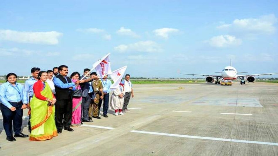 Flight AI903 took wings from the Devi Ahilya Bai Holkar International Airport Flight AI903 took wings from the Devi Ahilya Bai Holkar International Airport