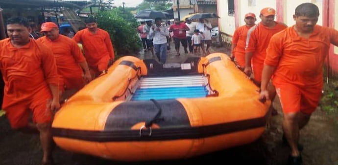 Mumbai rains: Mahalaxmi Express rescue operations underway Mumbai rains: Mahalaxmi Express rescue operations underway