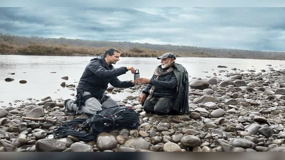 PM Modi in Bear Grylls' Man vs Wild PM Modi in Bear Grylls' Man vs Wild