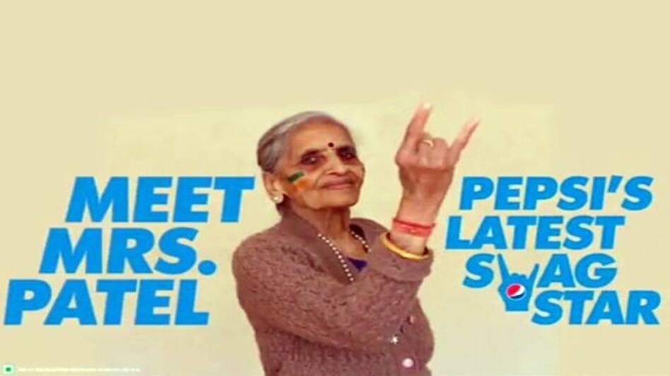 Charulata Patel in Pepsi India's 'Har ghoont mein swag' campaign Charulata Patel in Pepsi India's 'Har ghoont mein swag' campaign