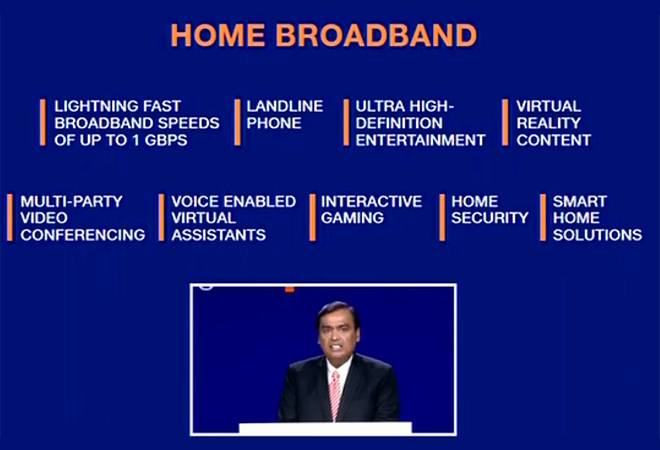Mukesh Ambani said that Jio GigaFiber Services will be launched on a commercial basis on September 5. Mukesh Ambani said that Jio GigaFiber Services will be launched on a commercial basis on September 5.