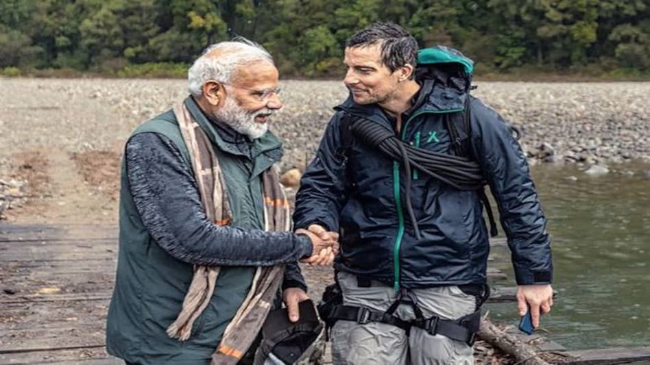 PM Modi in Bear Grylls' show Man vs Wild PM Modi in Bear Grylls' show Man vs Wild