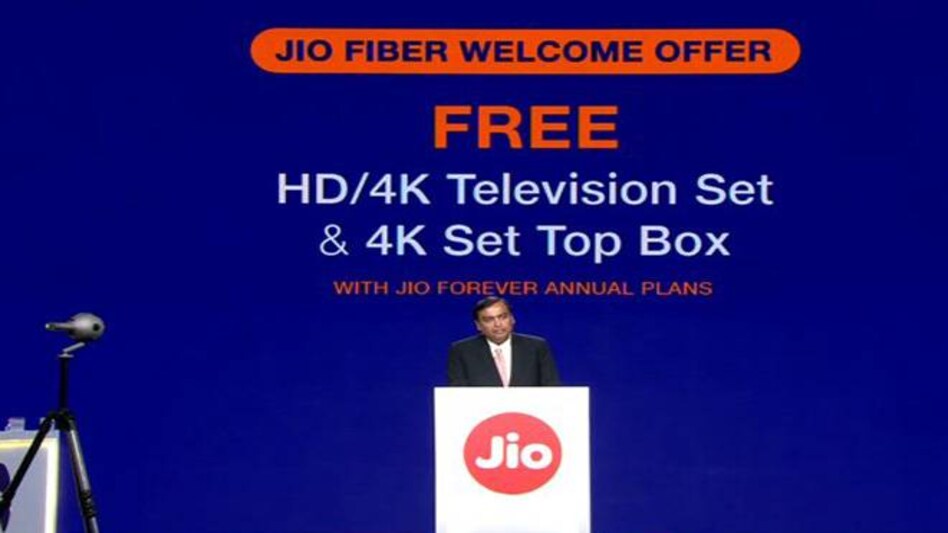 Reliance AGM: Jio GigaFiber Welcome Offer announced by Mukesh Ambani Reliance AGM: Jio GigaFiber Welcome Offer announced by Mukesh Ambani