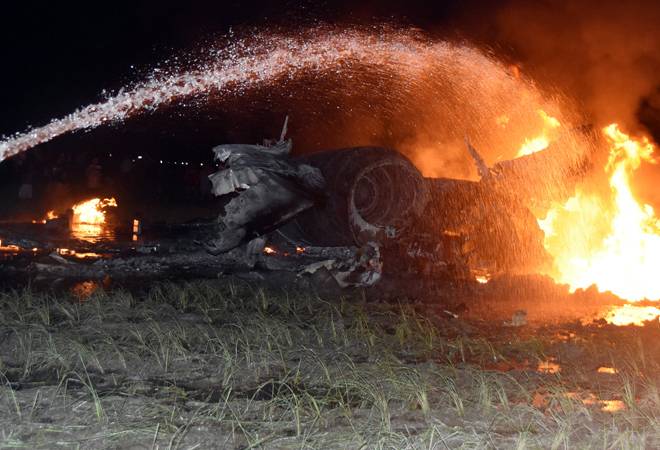 A Sukhoi fighter jet of the Indian Air Force crashed in a paddy field near Tezpur in Assam on Thursday. A Sukhoi fighter jet of the Indian Air Force crashed in a paddy field near Tezpur in Assam on Thursday.
