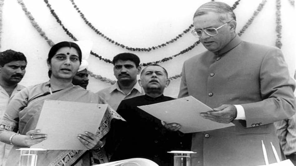 Sushma Swaraj's Twitter follower count crossed the 11 million threshold in 2018, making her the world's most followed woman leader Sushma Swaraj's Twitter follower count crossed the 11 million threshold in 2018, making her the world's most followed woman leader