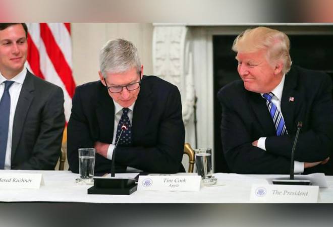 Apple CEO Tim Cook warns Trump about China tariffs, Samsung competition