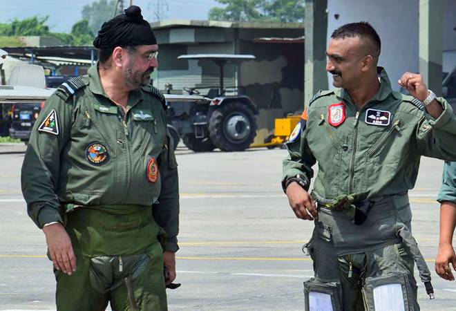 Wing Commander Abhinandan Varthaman flew a sortie with Air Chief Marshal B S Dhanoa on a MiG 21 jet on Monday Wing Commander Abhinandan Varthaman flew a sortie with Air Chief Marshal B S Dhanoa on a MiG 21 jet on Monday