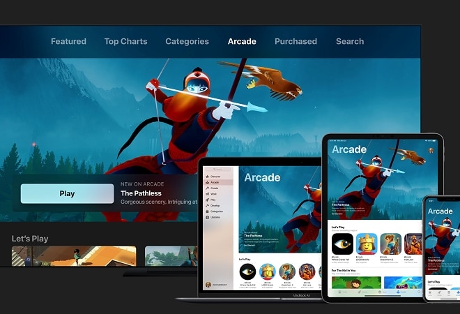 Apple Arcade can be played across iPhone, iPad, Apple TV and Mac. Apple Arcade can be played across iPhone, iPad, Apple TV and Mac.