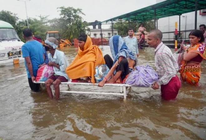 Bihar floods: Torrential rains continue to batter several parts of eastern India including Uttar Pradesh and Bihar. Bihar floods: Torrential rains continue to batter several parts of eastern India including Uttar Pradesh and Bihar.