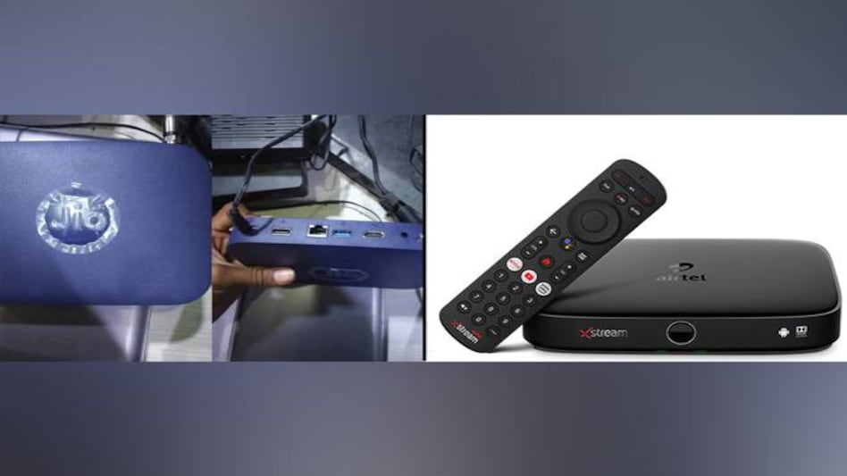 Jio GigaFiber STB vs Airtel Xstream Box Jio GigaFiber STB vs Airtel Xstream Box