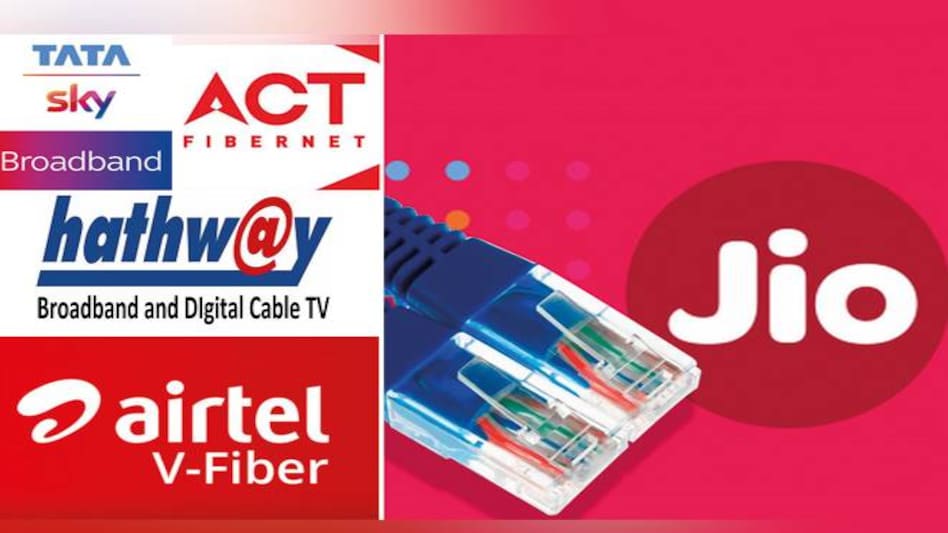 Giga Jio Fiber vs Airtel V-Fiber vs ACT vs Tata Sky vs Hathway Giga Jio Fiber vs Airtel V-Fiber vs ACT vs Tata Sky vs Hathway