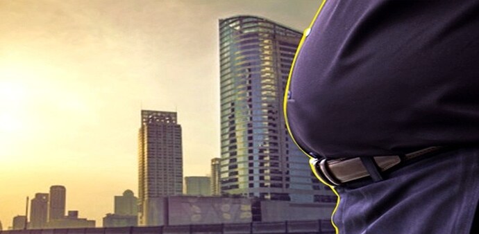 A survey pointed out that at least 63% of executives are overweight with a body mass index (BMI) greater than 23. A survey pointed out that at least 63% of executives are overweight with a body mass index (BMI) greater than 23.
