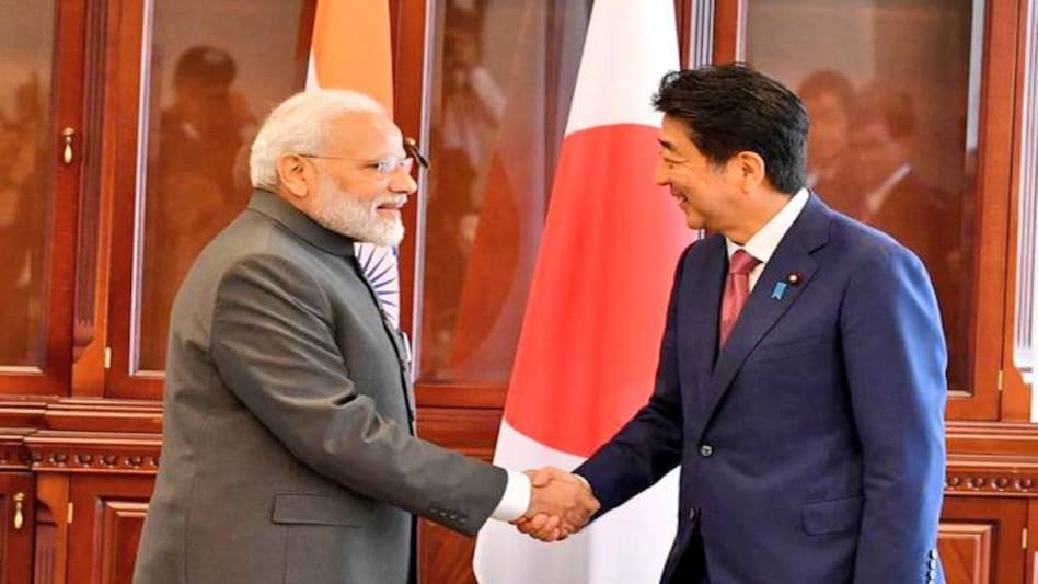 PM Narendra Modi met with Japan's PM Shinzo Abe on the margins of 5th EEF in Vladivostok. PM Narendra Modi met with Japan's PM Shinzo Abe on the margins of 5th EEF in Vladivostok.