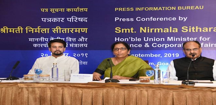 Nirmala Sitharaman announced corporate tax cut on Friday Nirmala Sitharaman announced corporate tax cut on Friday