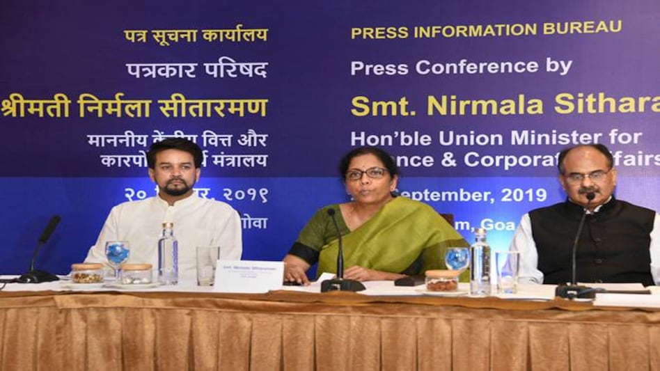 Nirmala Sitharaman announced corporate tax cut on Friday Nirmala Sitharaman announced corporate tax cut on Friday