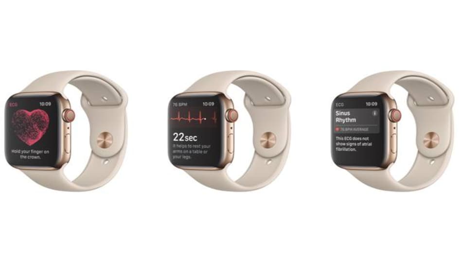 ECG app on Apple Watch Series 4 ECG app on Apple Watch Series 4