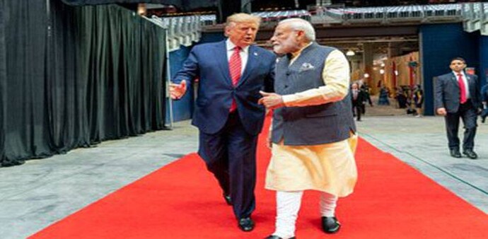 Both Trump and Modi addressed a mega Indian community event in Houston on September 22. Both Trump and Modi addressed a mega Indian community event in Houston on September 22.