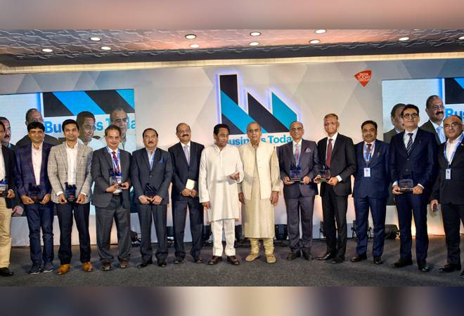 Award Winners With MP Chief Minister Kamal Nath (Centre), Who is Flanked by Aroon Purie (Right), Chairman, India Today Group, and Raj Chengappa, Group Editorial Director / Photograph by Shekhar Ghosh Award Winners With MP Chief Minister Kamal Nath (Centre), Who is Flanked by Aroon Purie (Right), Chairman, India Today Group, and Raj Chengappa, Group Editorial Director / Photograph by Shekhar Ghosh
