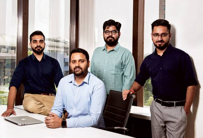 (L-R) Staqu Co-founders Anurag Saini, Atul Rai, Pankaj Sharma and Chetan Rexwal (L-R) Staqu Co-founders Anurag Saini, Atul Rai, Pankaj Sharma and Chetan Rexwal