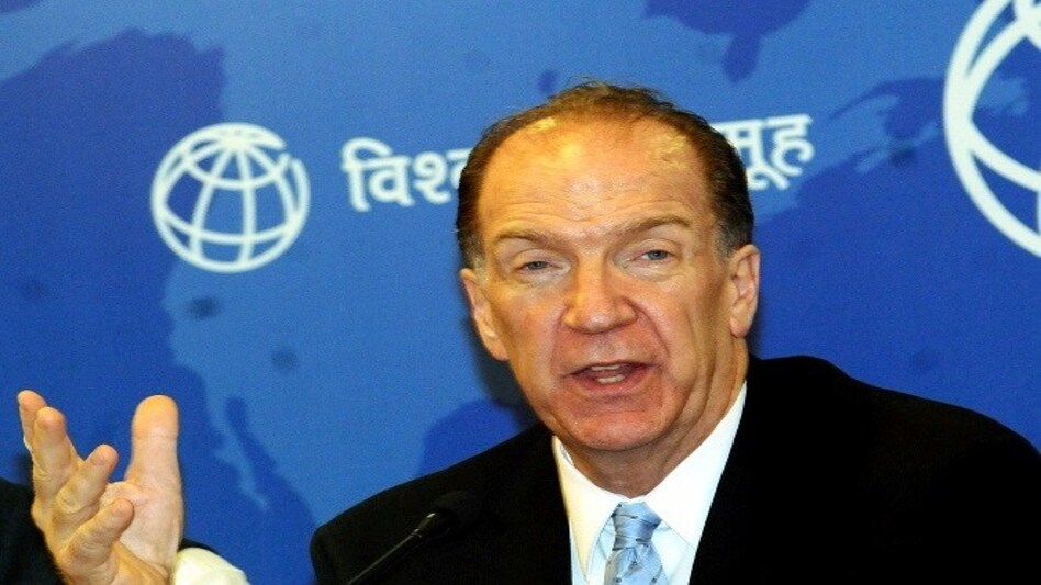 World Bank President David Malpass addresses a press conference in New Delhi. Photo credit: PTI World Bank President David Malpass addresses a press conference in New Delhi. Photo credit: PTI